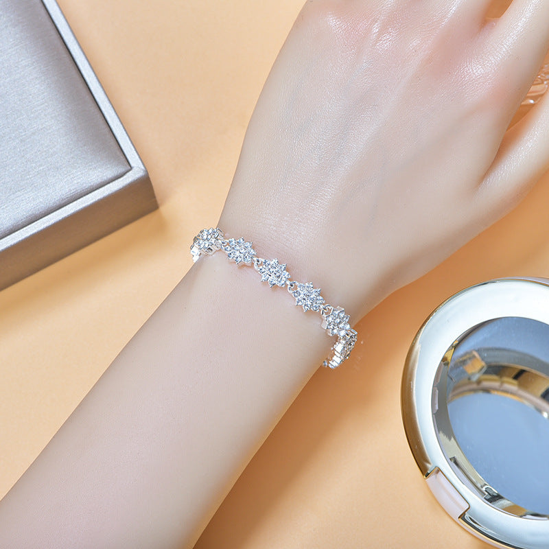 Wholesale Heart Diamond Alloy Bracelet