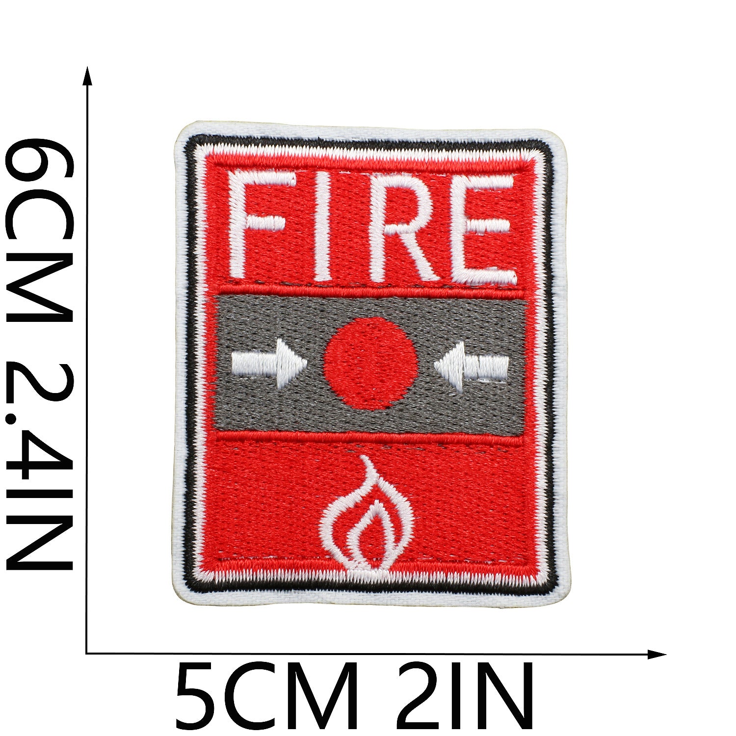 Wholesale Fire Safety Embroidered Patch Cute Fire Truck Firefighter Badge For Clothing Fashion Accessory DIY Craft Supply Boutique Gift
