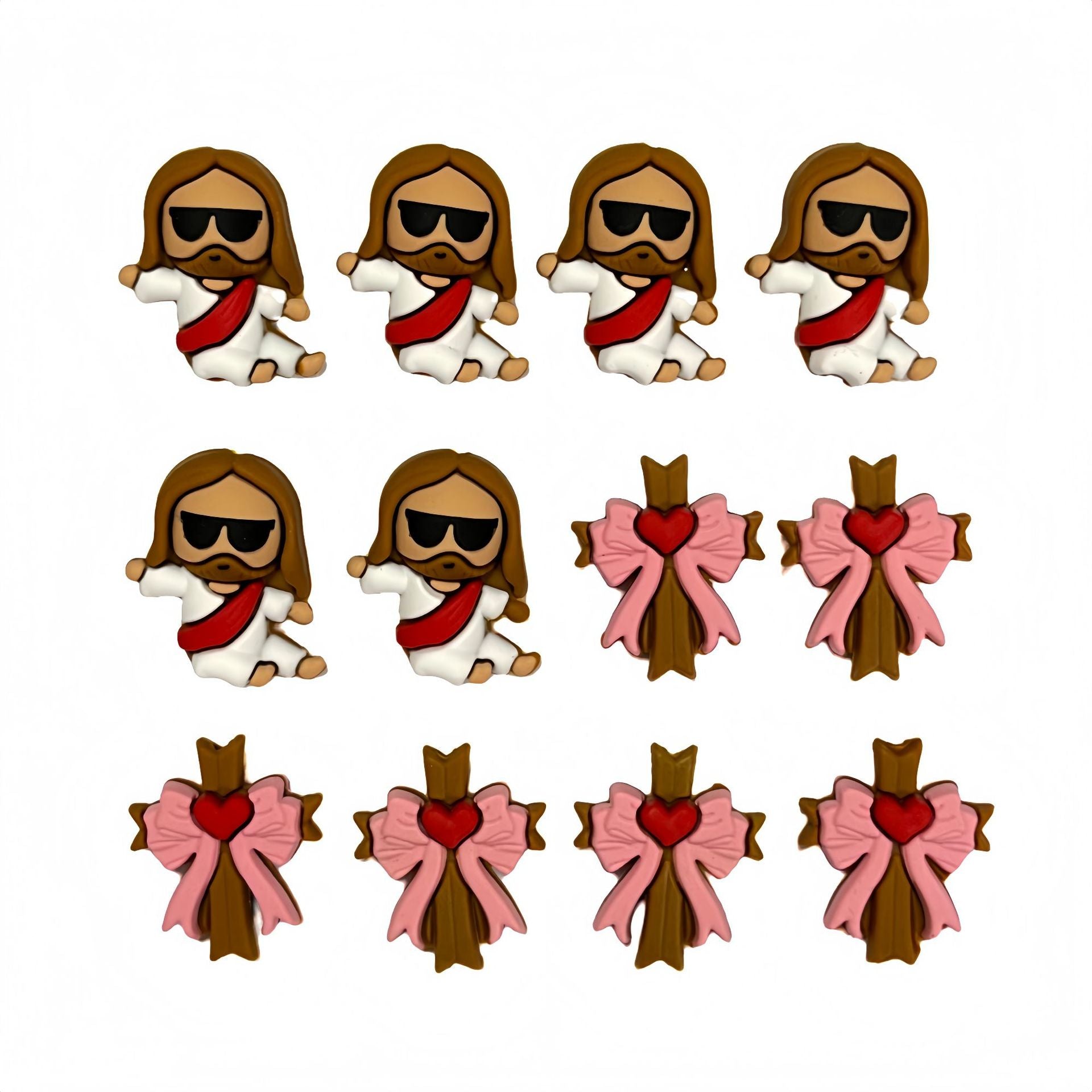 Wholesale 10pcs Product Silicone Beads DIY Loose Focal Beads