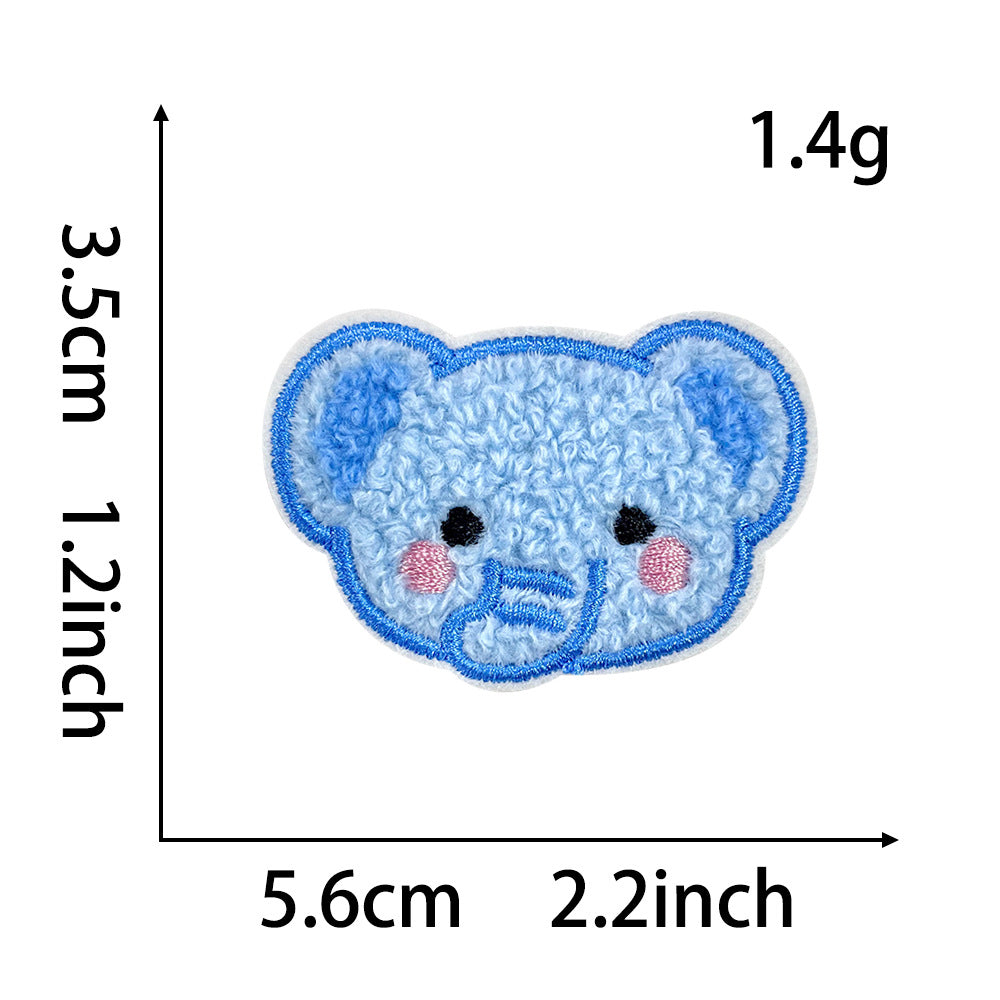 Wholesale Stylish Panda Embroidered Patch Self Adhesive Applique For Coats Trendy Fashion Accessory Boutique Gift For DIY Crafting