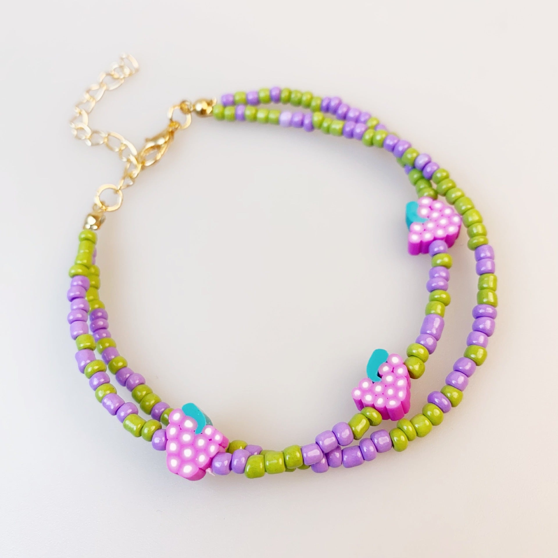 Wholesale Fruit Series Multi layer Beaded Rice Bead Bracelet