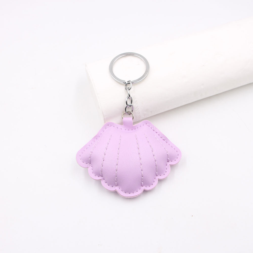 Wholesale Gold Padded Shell Leather Bag Charm Keychain For Car Key Purse Lanyard Fashion Accessory