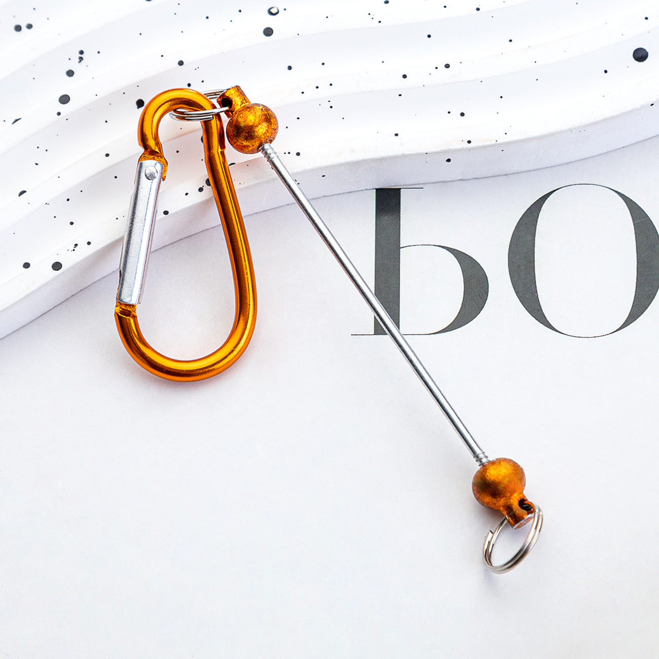 Wholesale Beadable Metal Hook Keychain