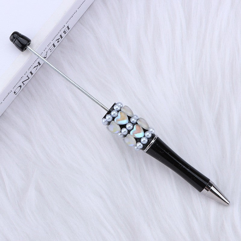Wholesale 50pcs DIY Love Diamond Pearl Inlaid Beaded Ballpoint Pen