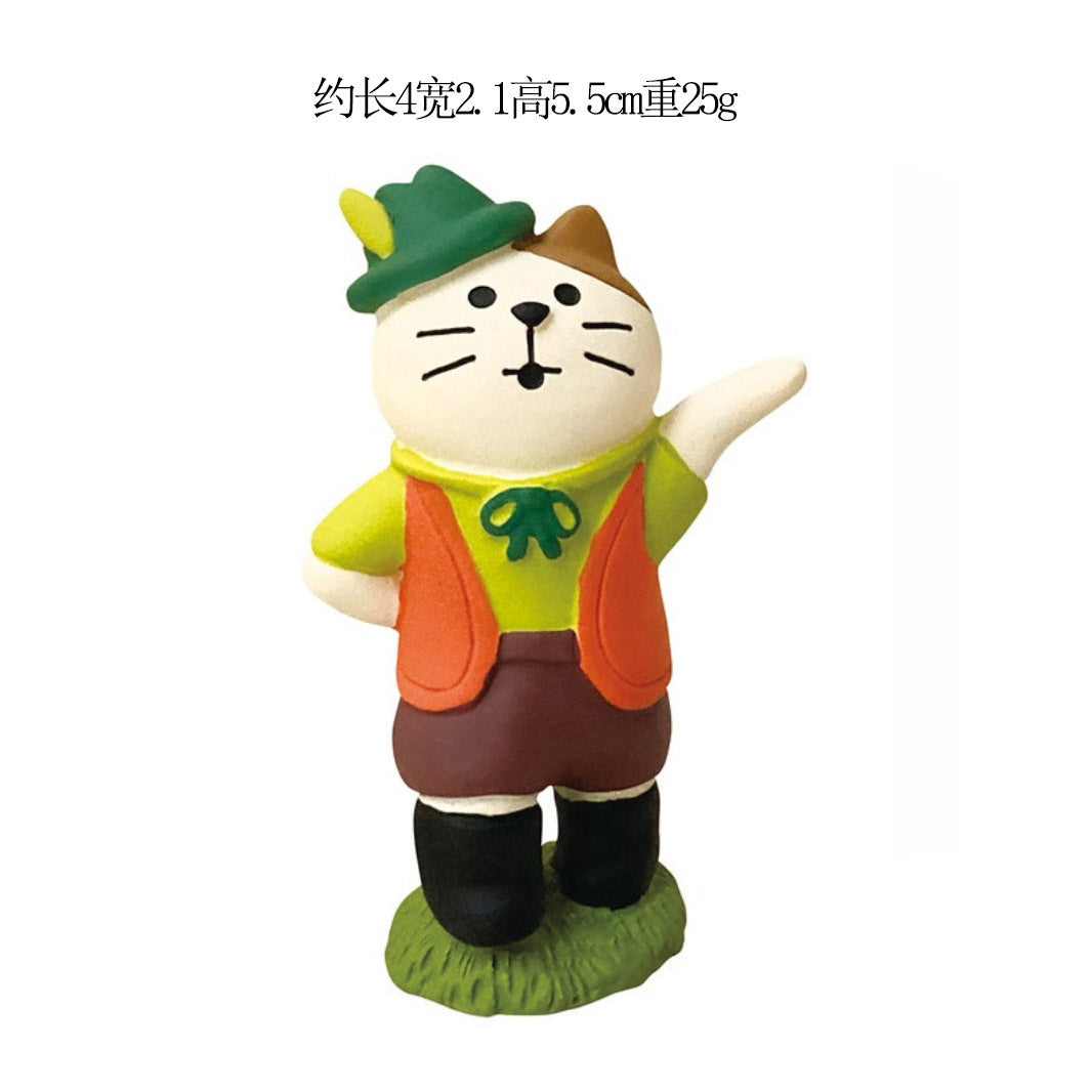 Wholesale Japanese ZAKKA Cat Resin Figurine  King Pumpkin Home Decor