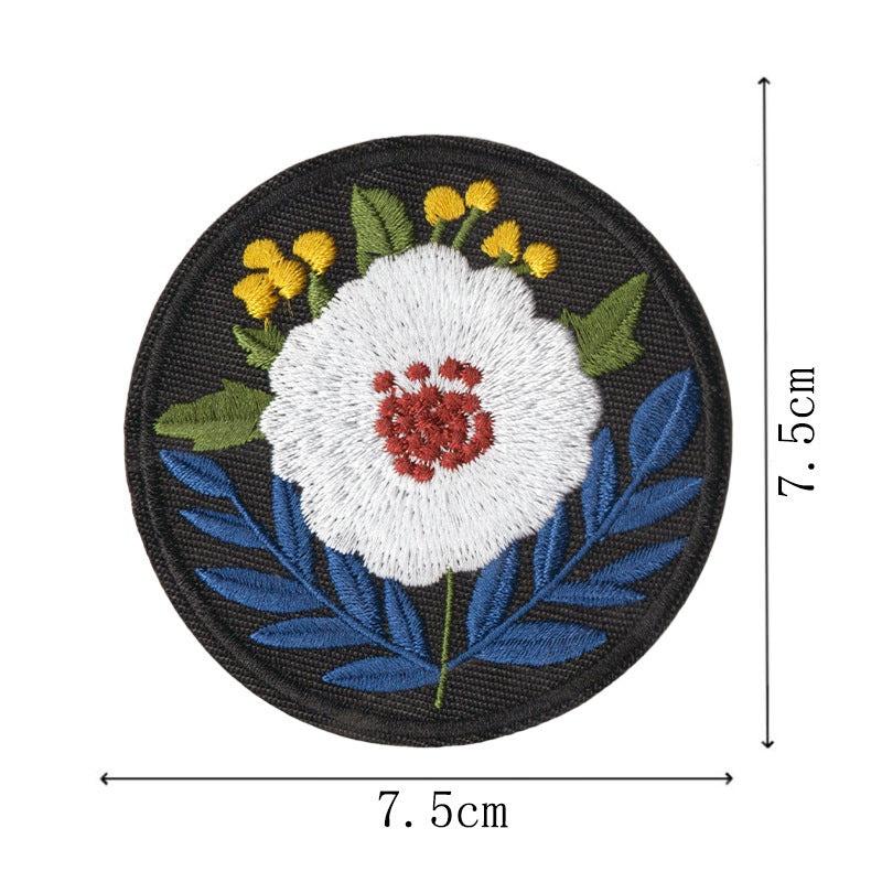 Wholesale Ethnic Style Floral Embroidery Patches Set Of 9 DIY Craft Supply For Coat Decoration Fashion Accessory Gift