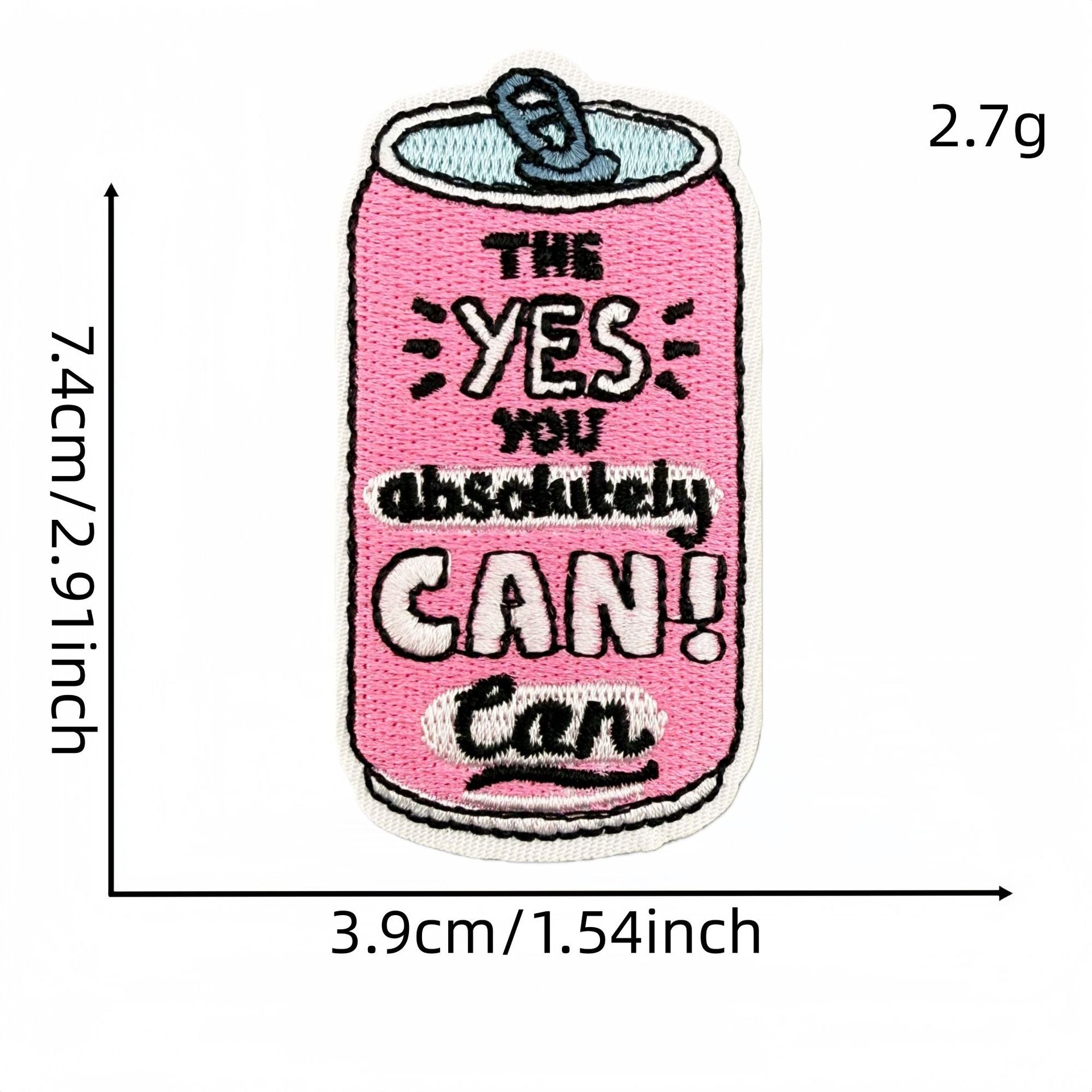 Wholesale Pink English Inspirational Embroidered Patch Cartoon Slogan Decorative Accent For Clothing Bags Home Decor