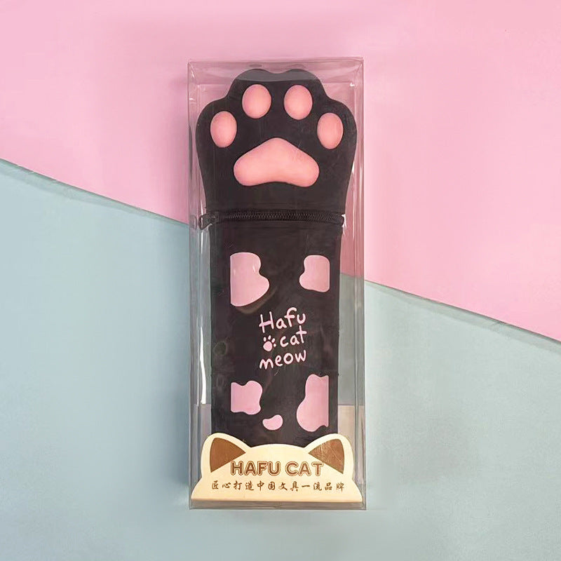 Wholesale Cartoon Cute Cat Claw Silicone Pen Case Retractable Pen Holder