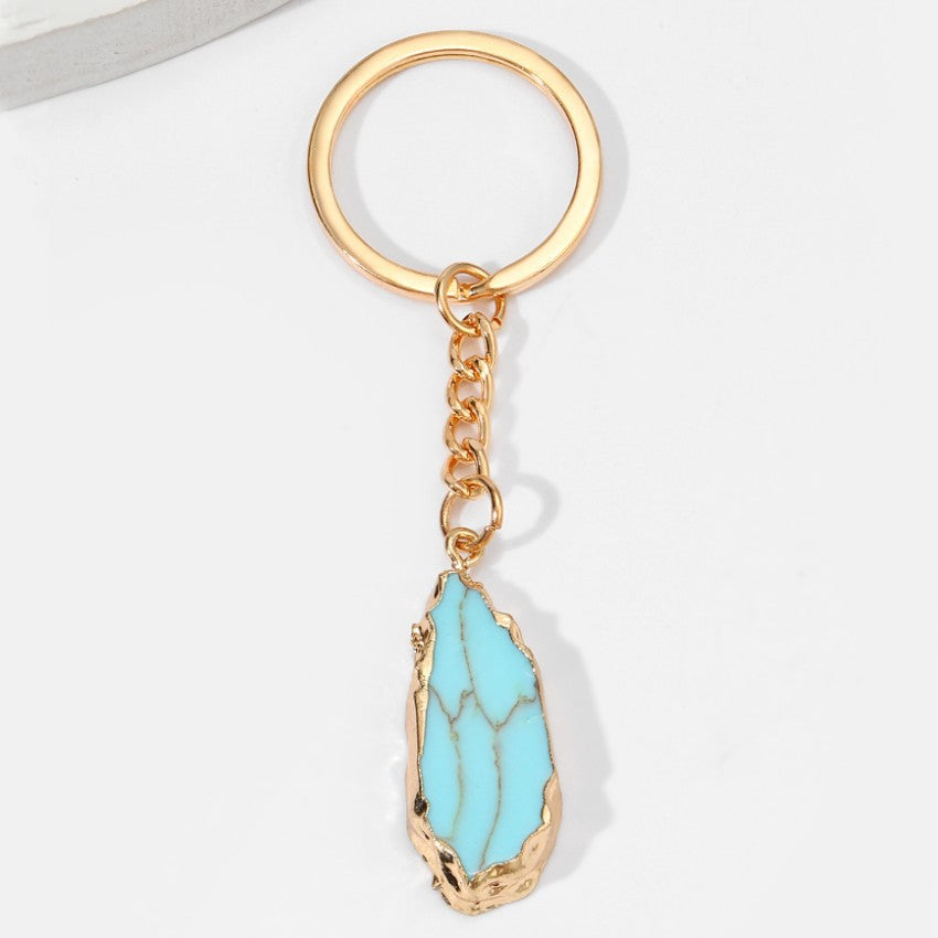 Wholesale Turquoise Water Drop Key Chain