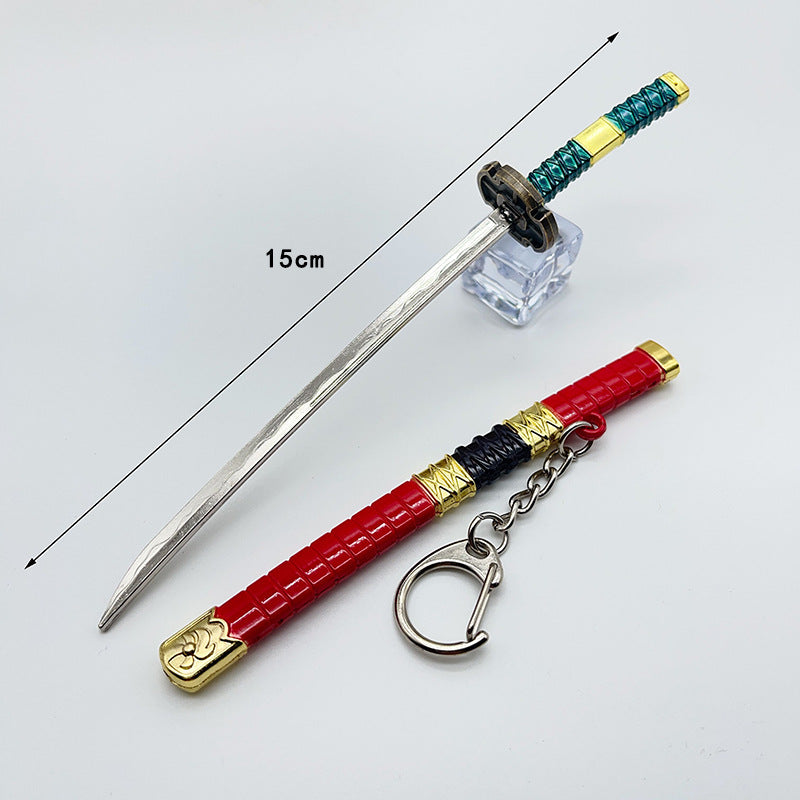 Wholesale Anime Peripheral One Piece Alloy Weapon Model Pendants