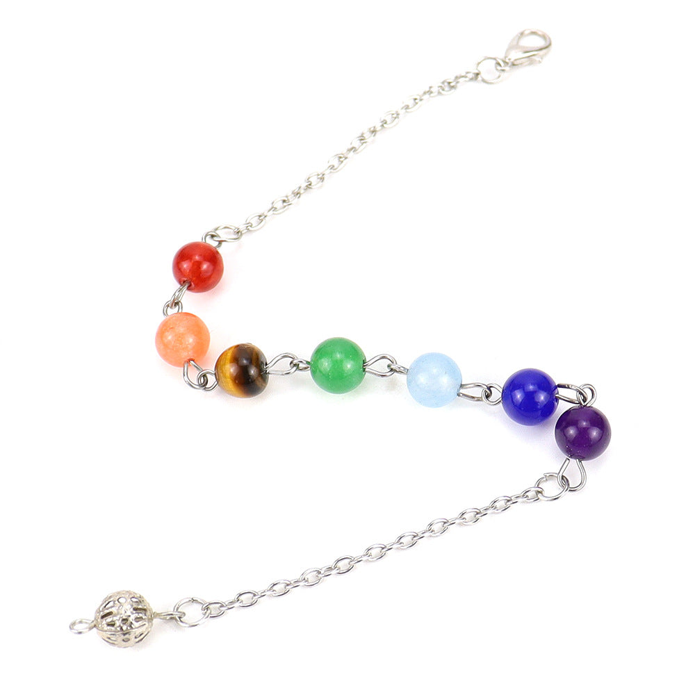 Wholesale of Handmade Beaded Rainbow Crystal Bead Chains, Hanging Chain Accessories