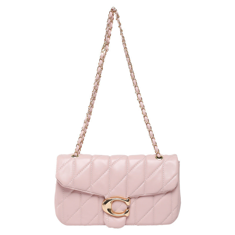 Wholesale Diamond embroidery chain crossbody bag small square bag underarm