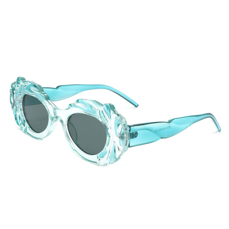 Wholesale Elliptical Circular Cloud PC Sunglasses