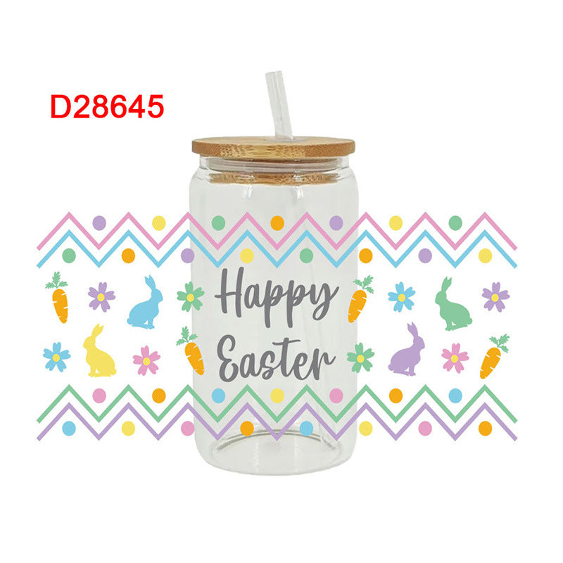 Wholesale Simple pattern 16oz Cup UV DTF Wraps