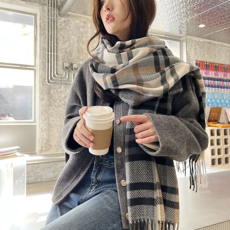 Wholesale thick Korean sweet warm imitation cashmere scarf