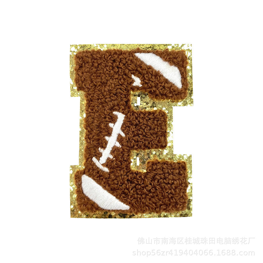 Wholesale Teacher S Day Chenille Embroidered Letter Bow Patch Set Self Adhesive Iron On DIY Decor For Shoes And Hats