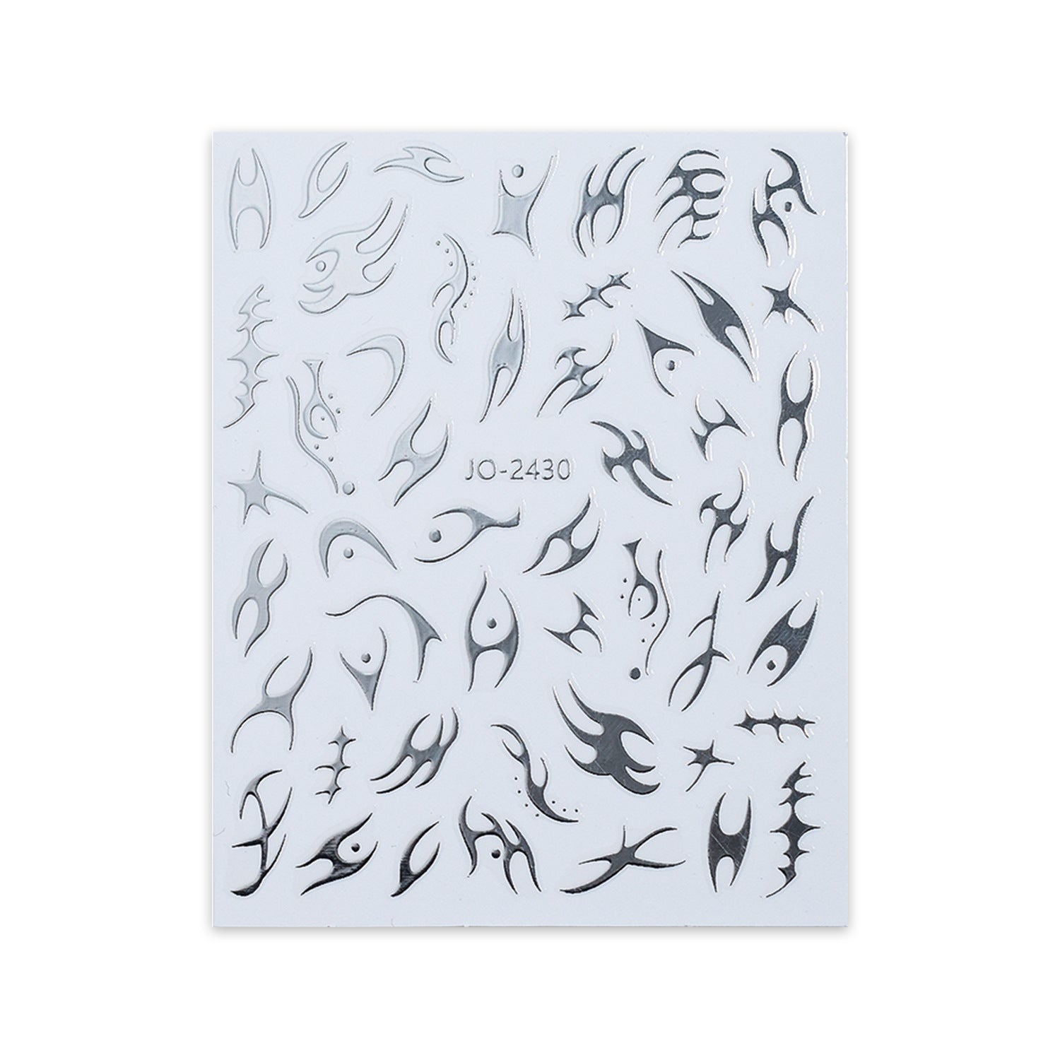 Wholesale Net red thorn flame  decorations small pattern black and white stickers