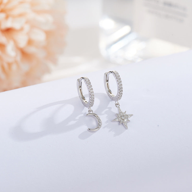 Wholesale Sterling Silver Flower Women's Niche Fashion Elegant Earrings