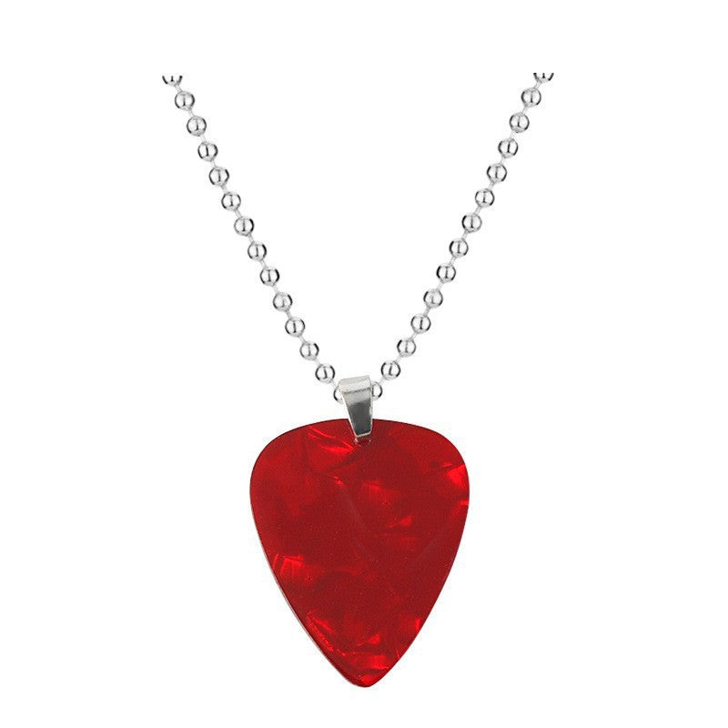 Wholesale Film and Television Heart-shaped Red Print Love Necklace