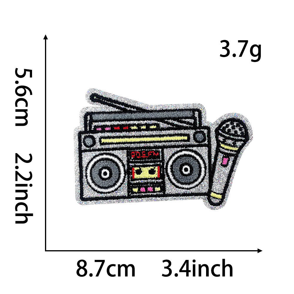 Wholesale Trendy Hawaiian Surf Truck Multicolor Sequin Embroidered Patch Iron On Back DIY Resale Accessory