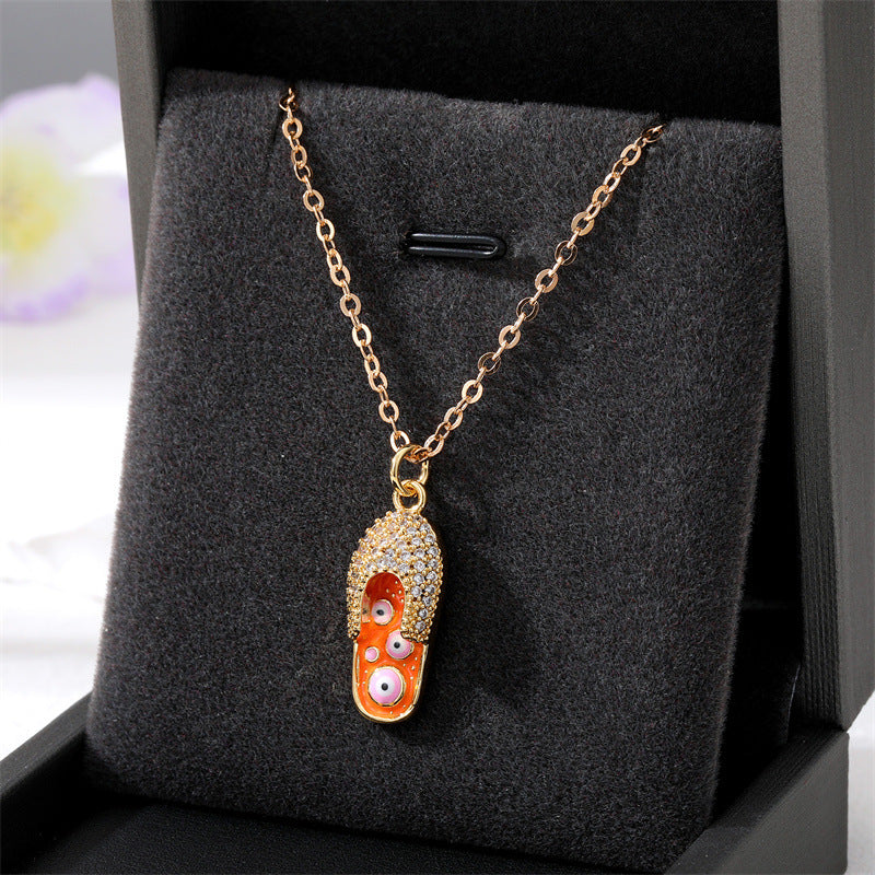 Collares de aleación de circón micro pavimentante para el ojo de los ojos al por mayor