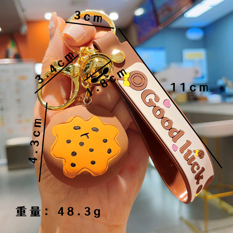Wholesale Simulation Food Cookies Resin Keychain
