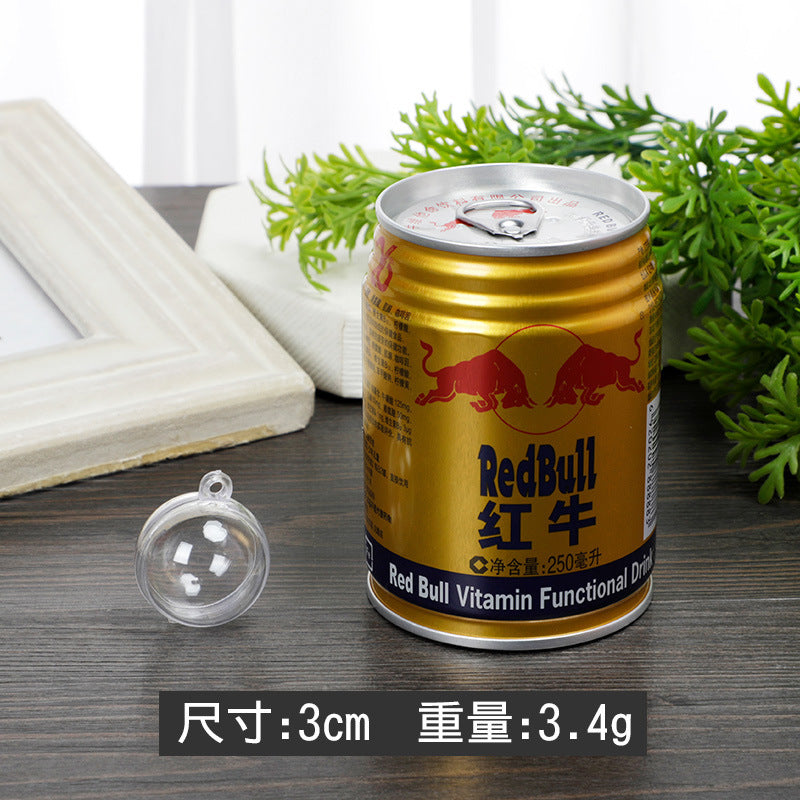 Wholesale 5pcs Christmas Candy Storage High Transparent Ball DIY Plastic Transparent Window Decoration Transparent Hanging Ball Storage