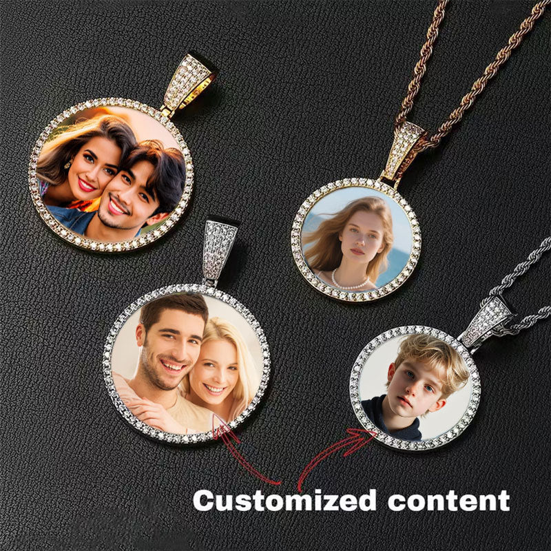 Wholesale Sublimation necklace angel wings necklace heart full diamond clavicle necklace
