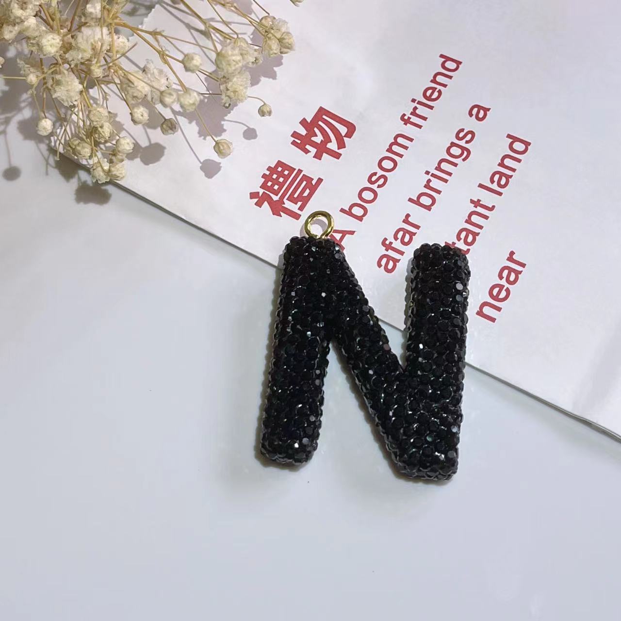 Wholesale Optional Color Letter Car Keychains
