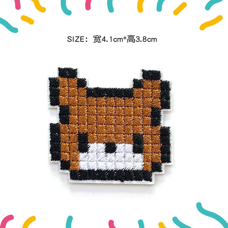 Wholesale Cartoon character embroidered patch frog cross  cloth patch