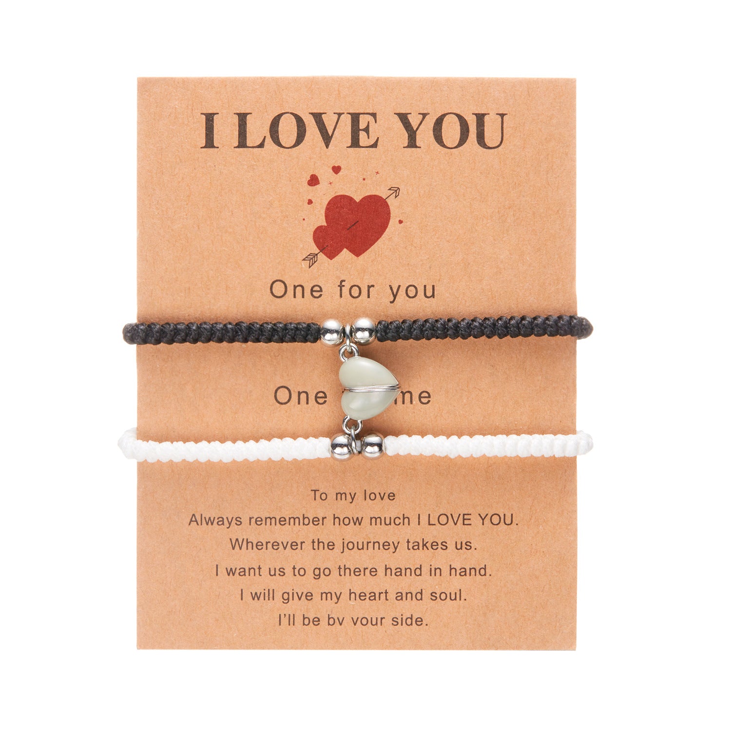 Wholesale Valentine' s Day Luminous Love Girlfriend Bracelet
