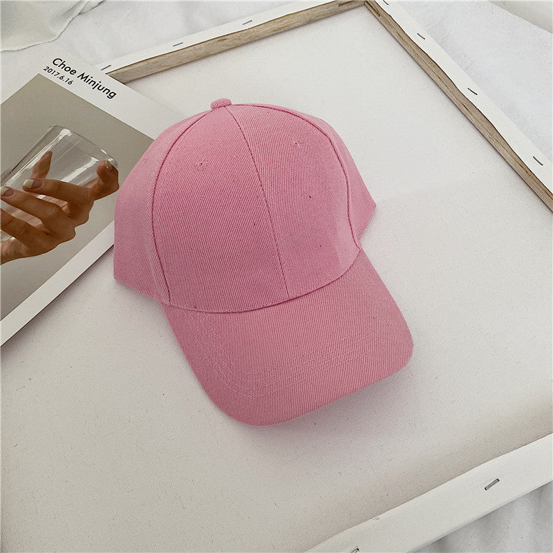 Wholesale 20 colors of black Velcro solid color baseball cap