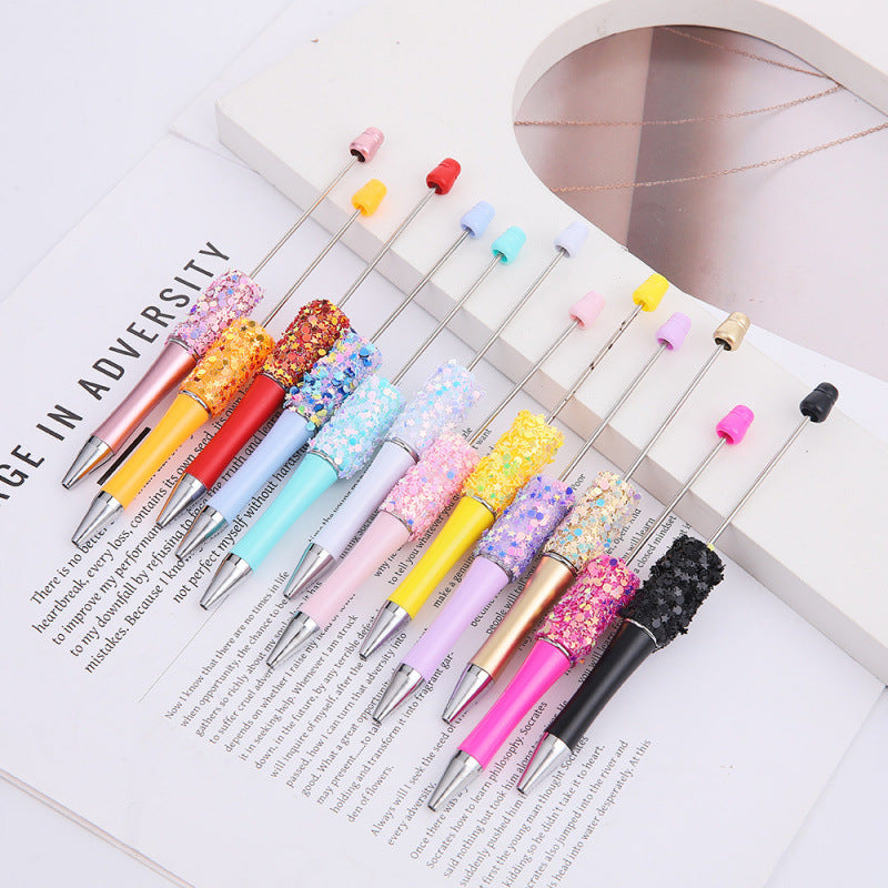 Wholesale DIY Little Star Bead Pen Colorful Sparkling Sequin Ballpoint Pen