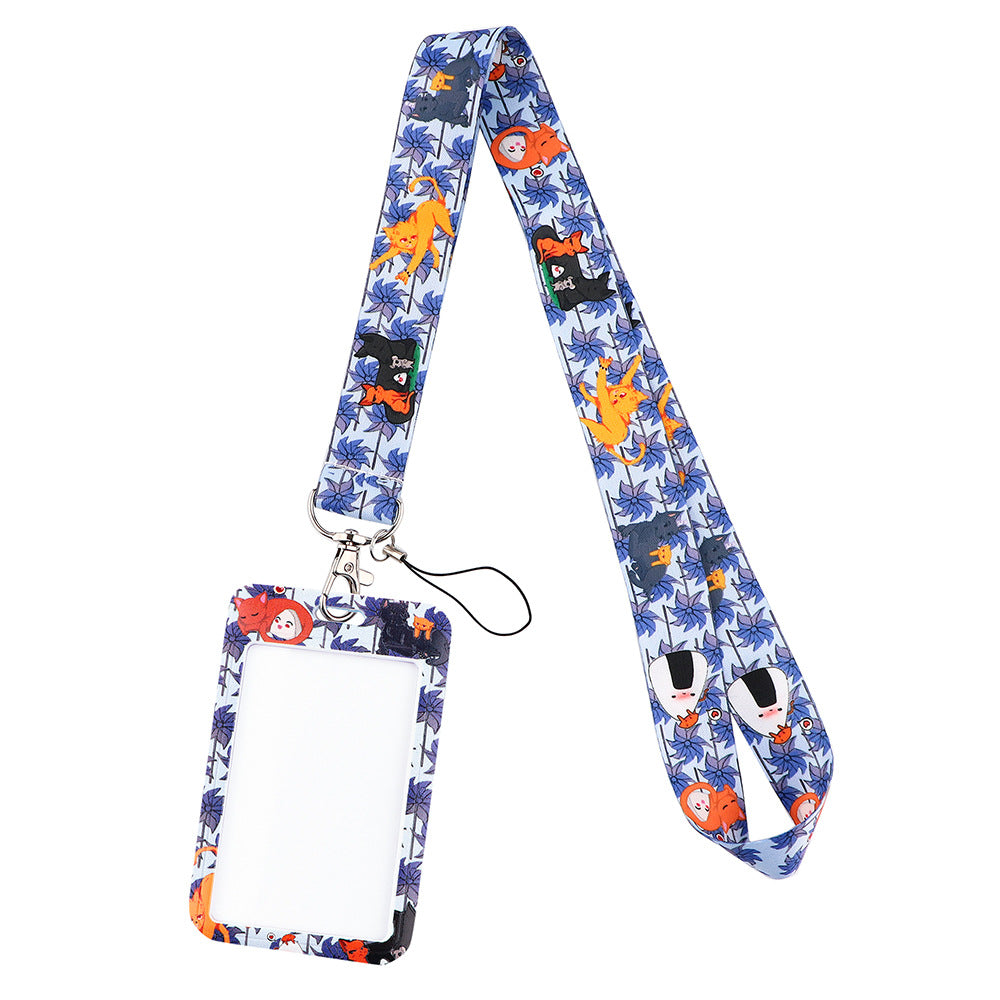 Wholesale Gay Plaid Polyester Badge Lanyard