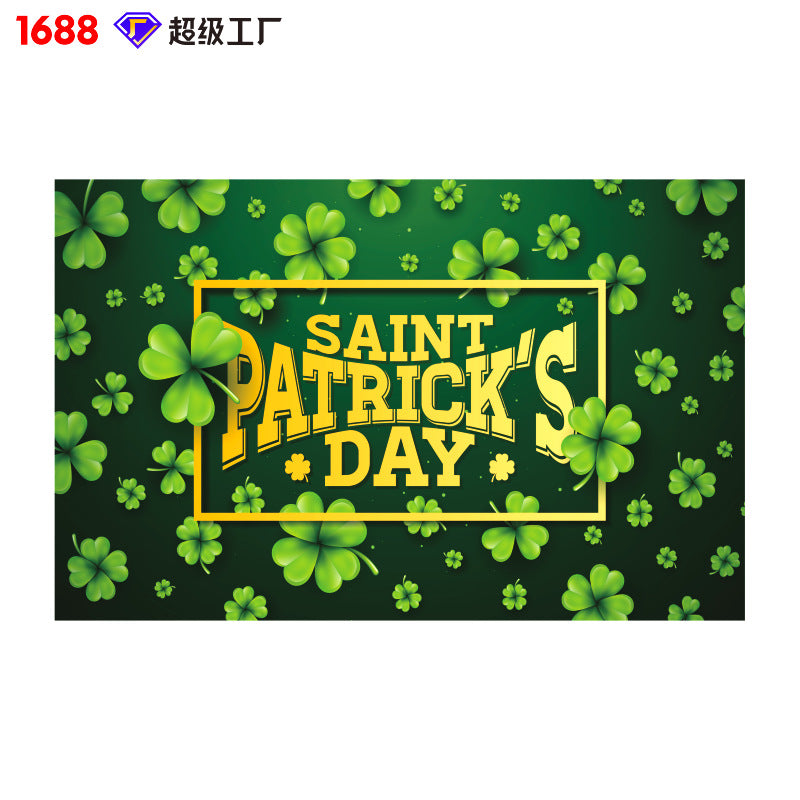 Wholesale St. Patrick's Day Background Cloth Decorations