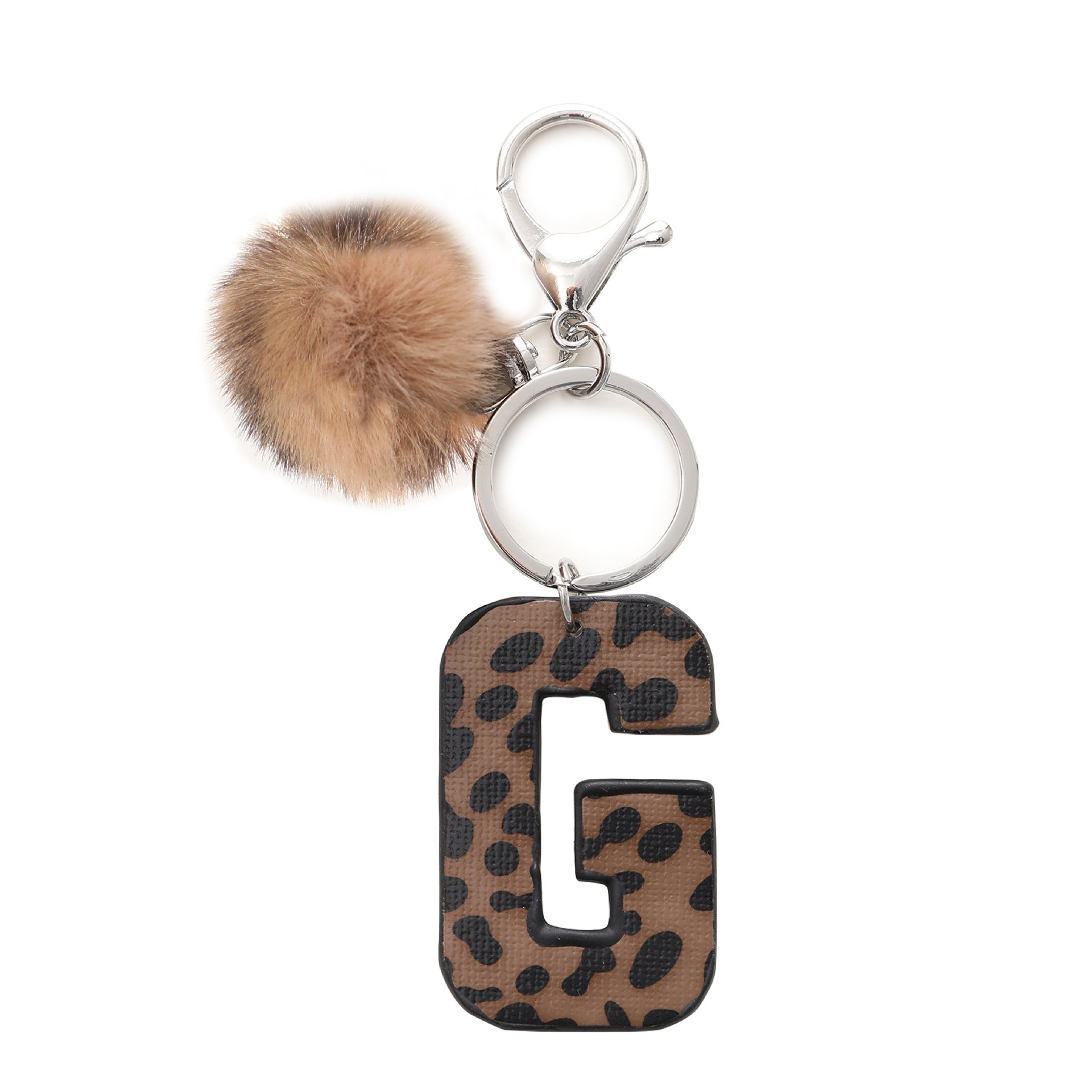Wholesale Western Cowboy Leopard Leather Keychains