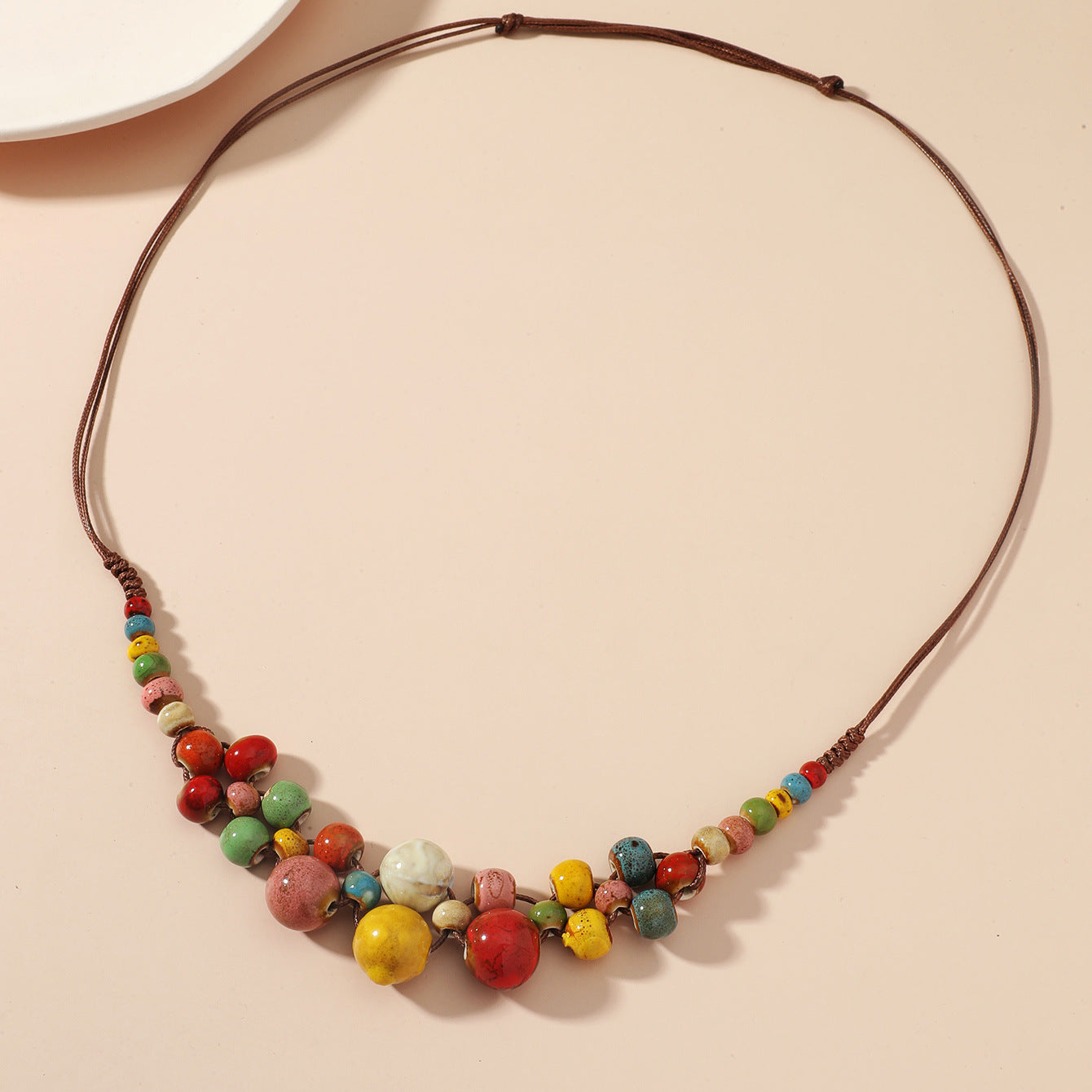 Wholesale Ceramic Gravel Colored Necklaces