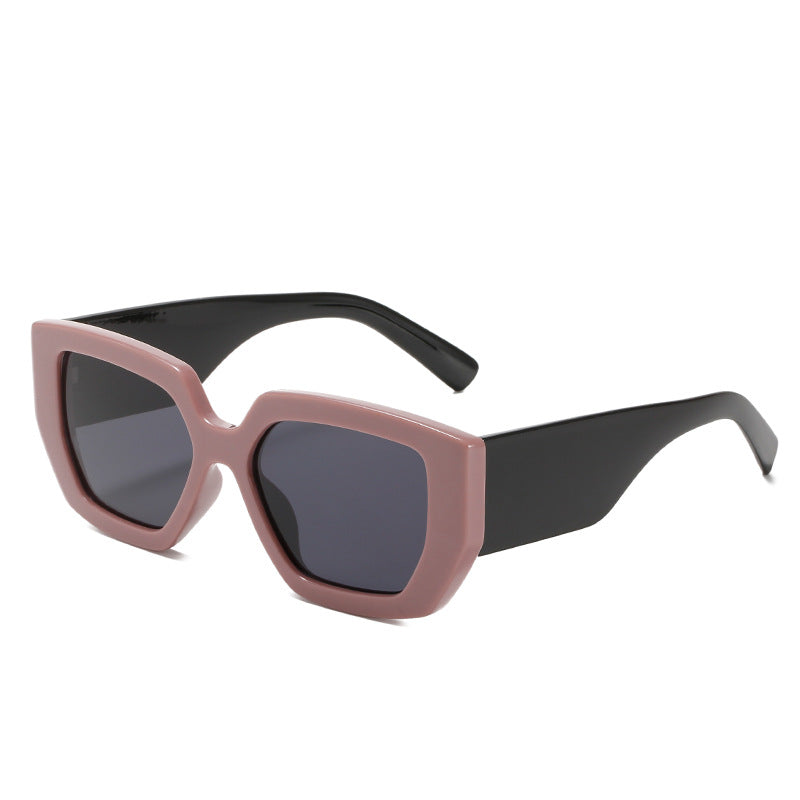 Wholesale Fashion Wide Leg Retro Square Frame Sunglasses