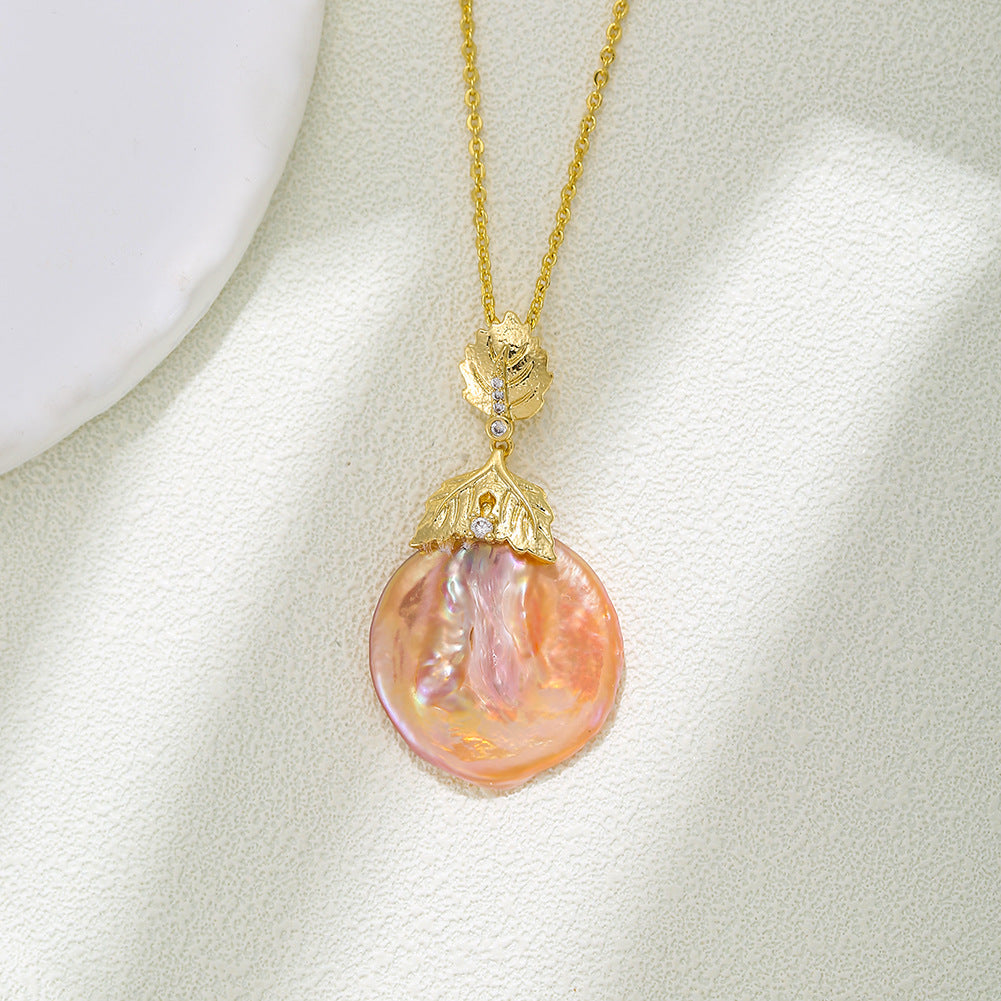 Wholesale Baroque Pendant Freshwater Pearl Luxury Necklace