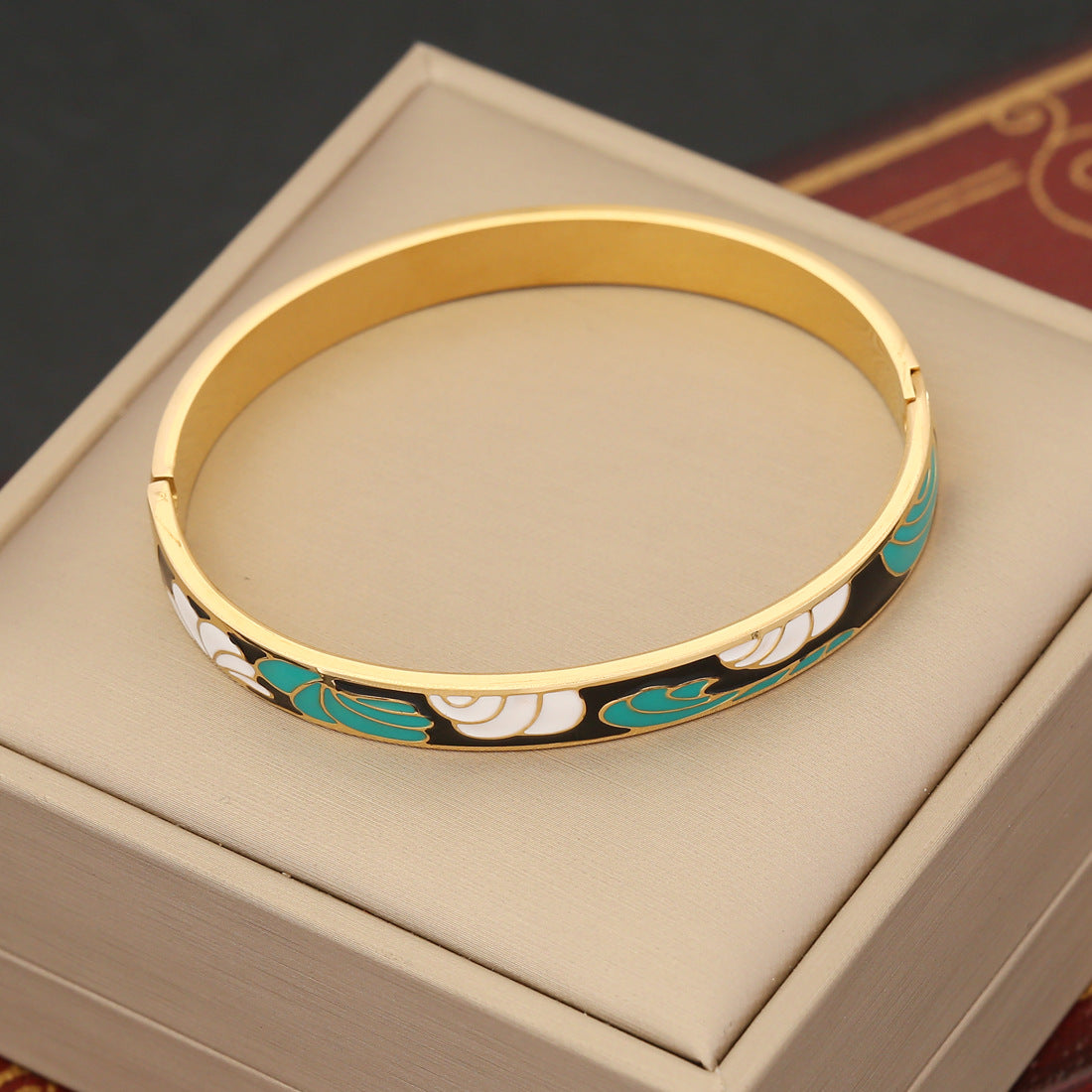 Wholesale Retro Oil Dripping Bracelets,  Eye Bracelets,  Stainless Steel Bracelets