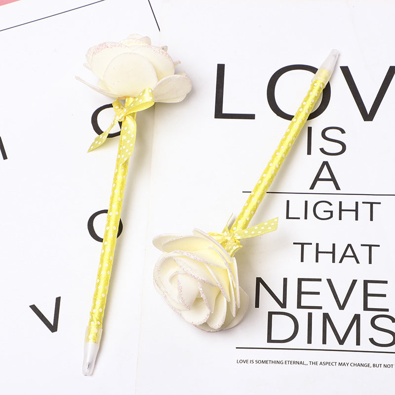 Wholesale Pens Valentine's Day foam rose plastic ballpoint pen