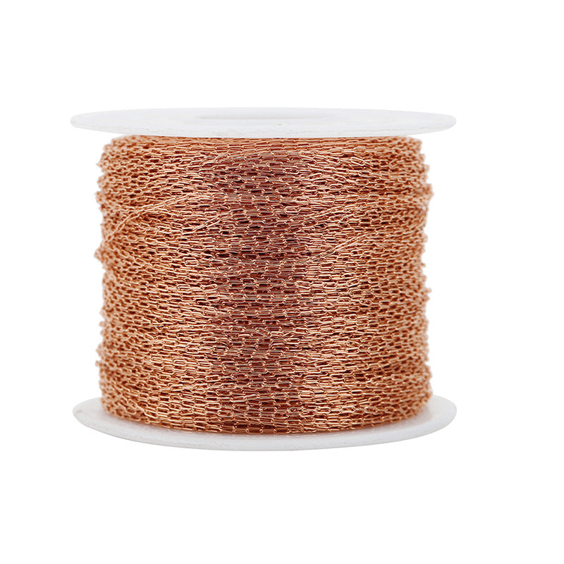 Wholesale 5PCS 18k Vacuum Plated Stainless Steel Super Fine Cross Chain