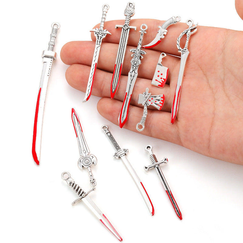 Wholesale 10pcs  Jewelry Accessories 20 Anime Weapons Decorations