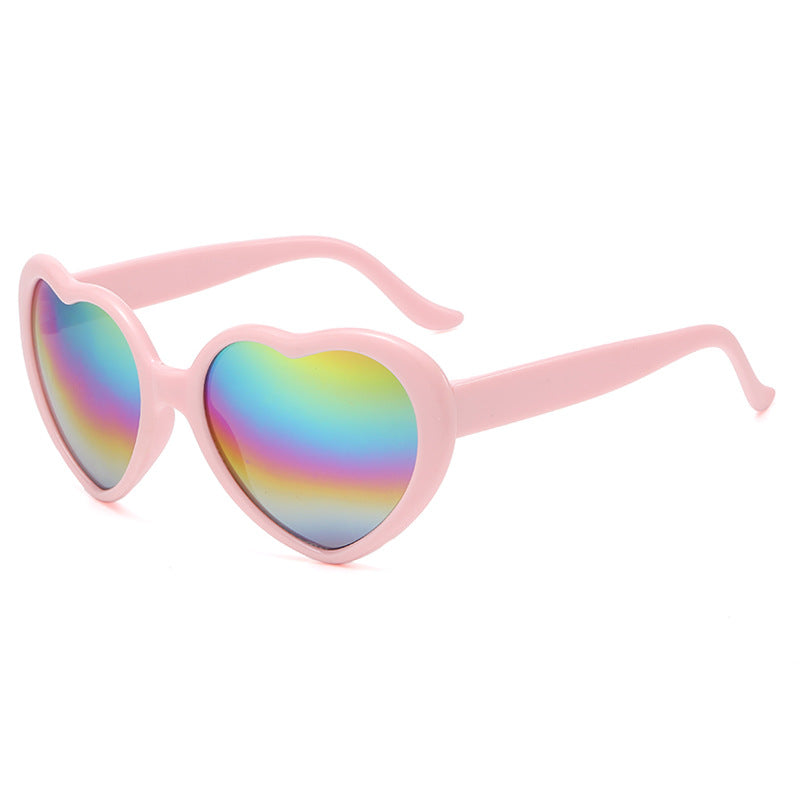 Gafas de sol de PC de protección de la UV de la forma de corazón al por mayor