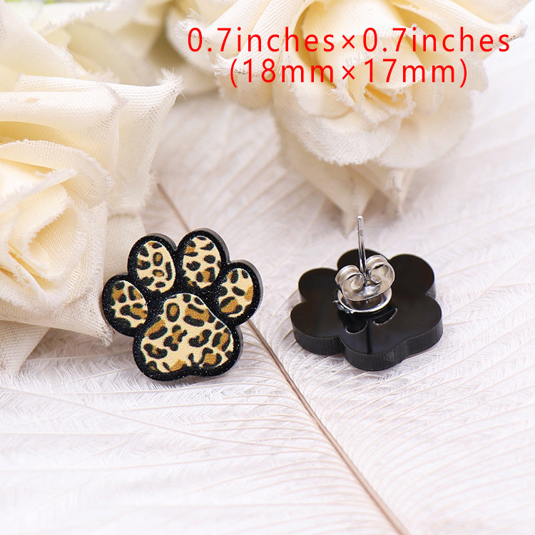 Wholesale Fashion Simple Acrylic Jewelry Stud Earrings