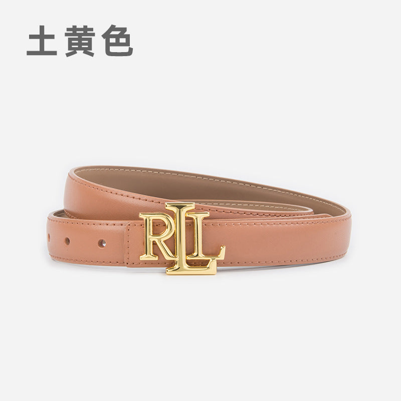 Wholesale Letter genuine leather women' s belt cowhide belt