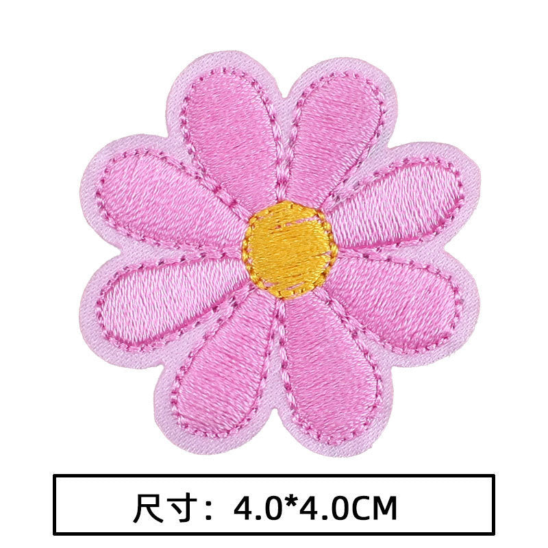 Wholesale 10pcs Hot sale cute flower series cloth patch colorful rose patch