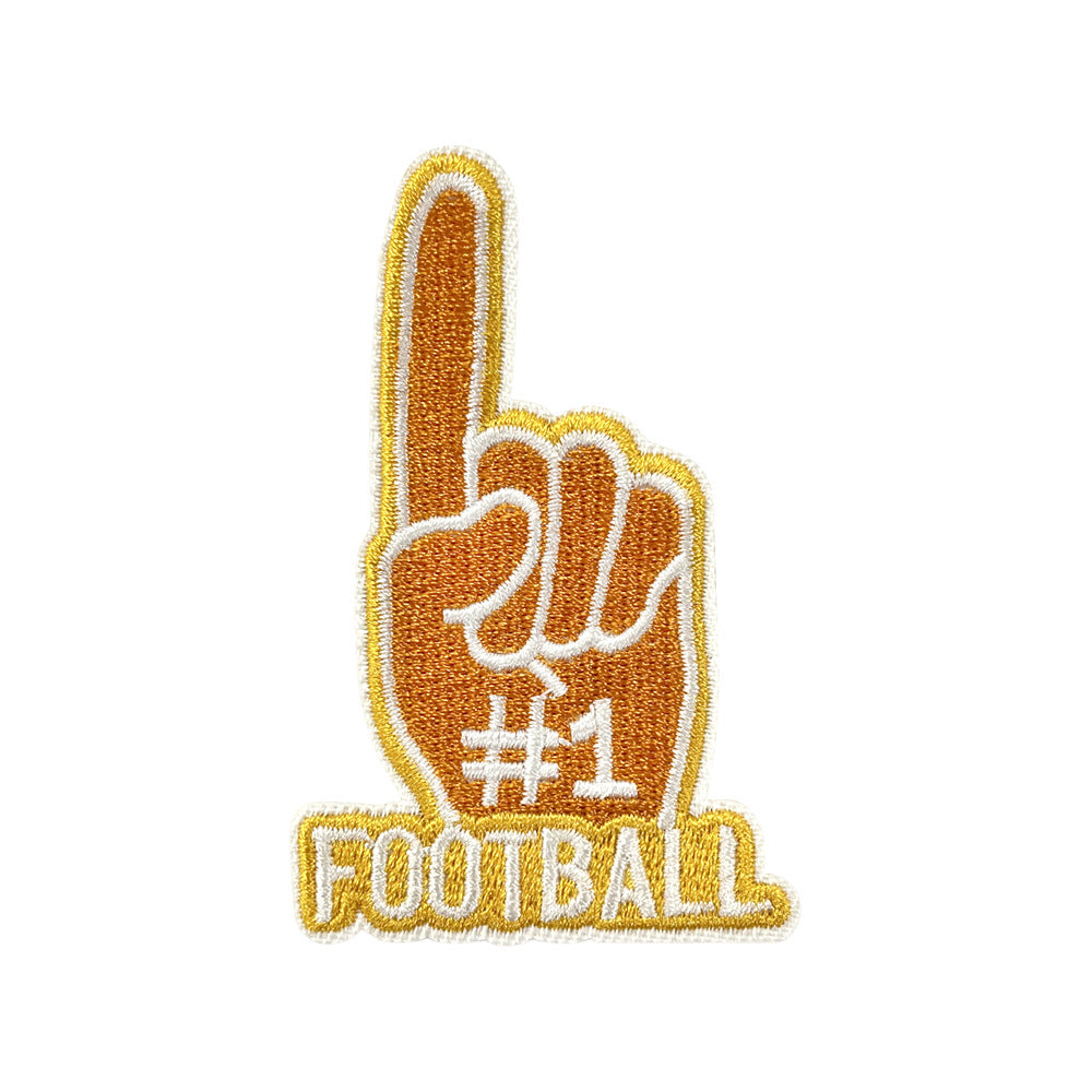Wholesale Game Day Embroidered Patch Iron On Football Design For Coats Fashion Clothing Accessory