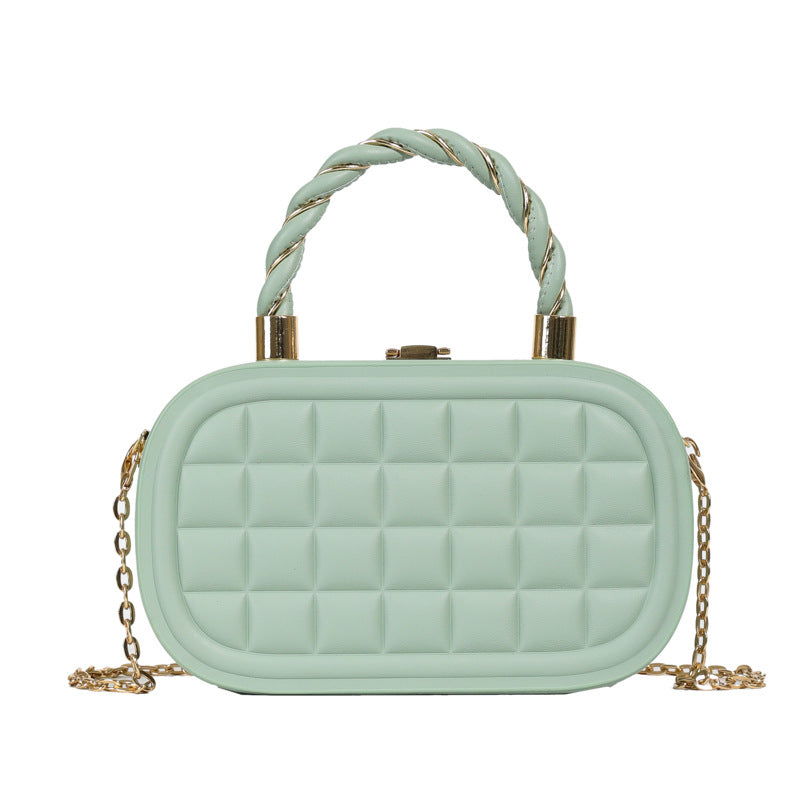 Wholesale  Small Bag  Summer New Fashionable Woven Hand Box Bag