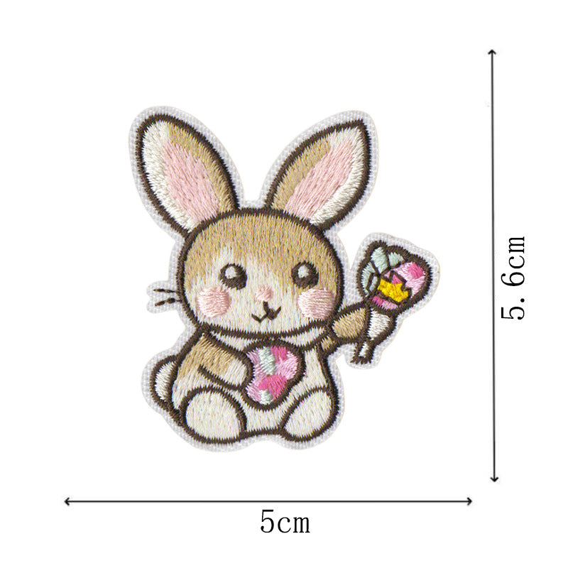 Wholesale Cartoon Cute Rabbit Embroidery DIY Patches